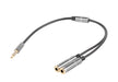 EAN 5901969402162 - GENESIS A20 cable de audio 0,2 m 3,5mm Negro, Plata imagen 1