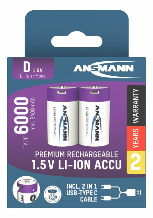 EAN 4013674193998 - Ansmann 1314-0005 pila doméstica Batería recargable D Ión de litio imagen 19