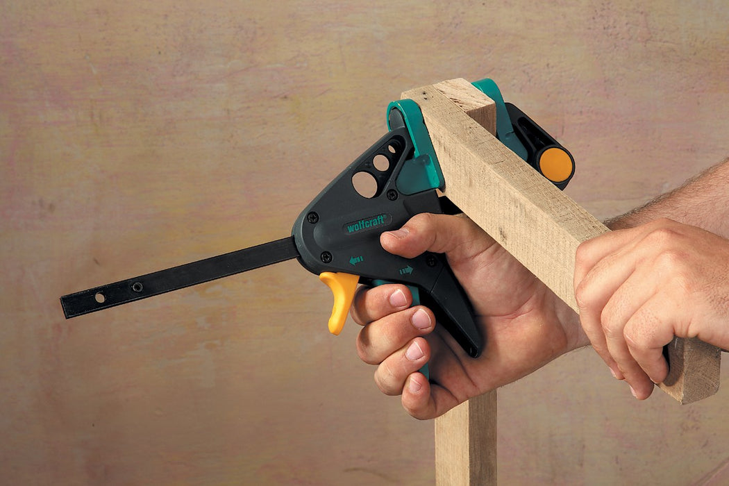 EAN 4006885345706 - wolfcraft GmbH 3457000 abrazadera Abrazadera de barra 30 cm Verde, Gris, Amarillo imagen 2