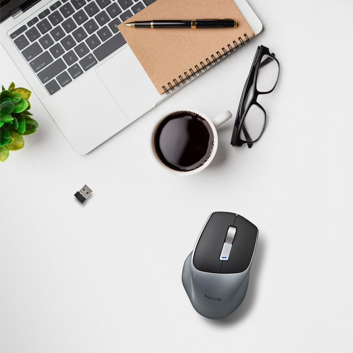 EAN 8435430627572 - NGS LUSH-RB ratón Oficina mano derecha RF inalámbrico Óptico 1600 DPI imagen 6