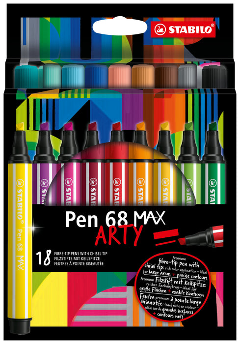 EAN 4006381590020 - STABILO Pen 68 MAX rotulador Colores surtidos 18 pieza(s) imagen 1