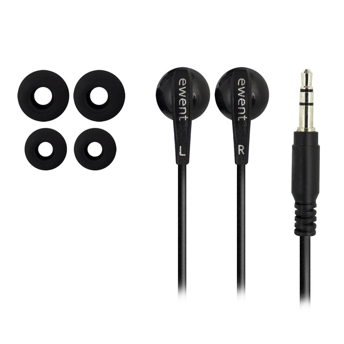 EAN 8056045870377 - Ewent EW3584 auricular y casco Auriculares Alámbrico Dentro de oído Música Negro imagen 2
