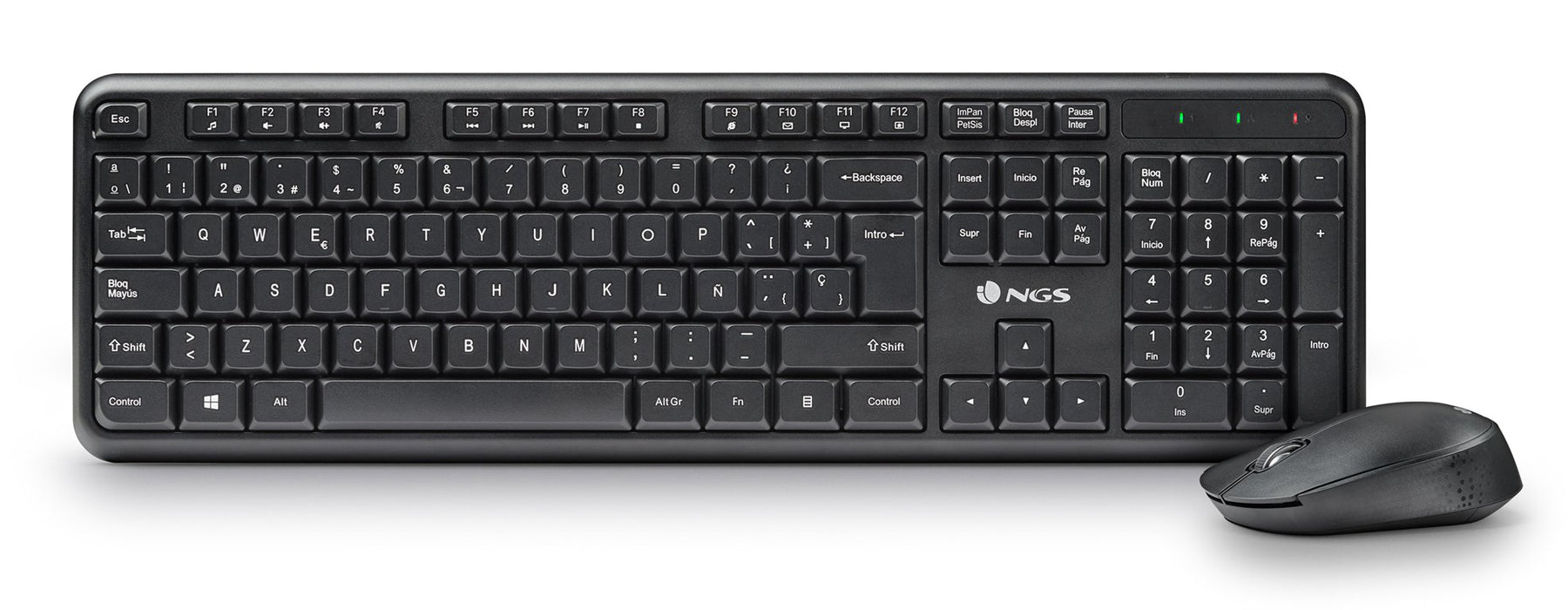 EAN 8435430627473 - NGS HARMONY KIT (QUERTY, ES) teclado Ratón incluido Universal RF inalámbrico QWERTY Español Negro imagen 2