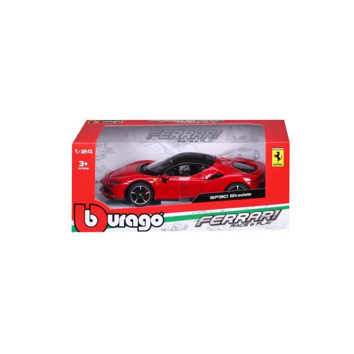 EAN 4893993260287 - BBURAGO Ferrari SF90 Stradale Modelo a escala de coche superdeportivo Previamente montado 1:24 imagen 4