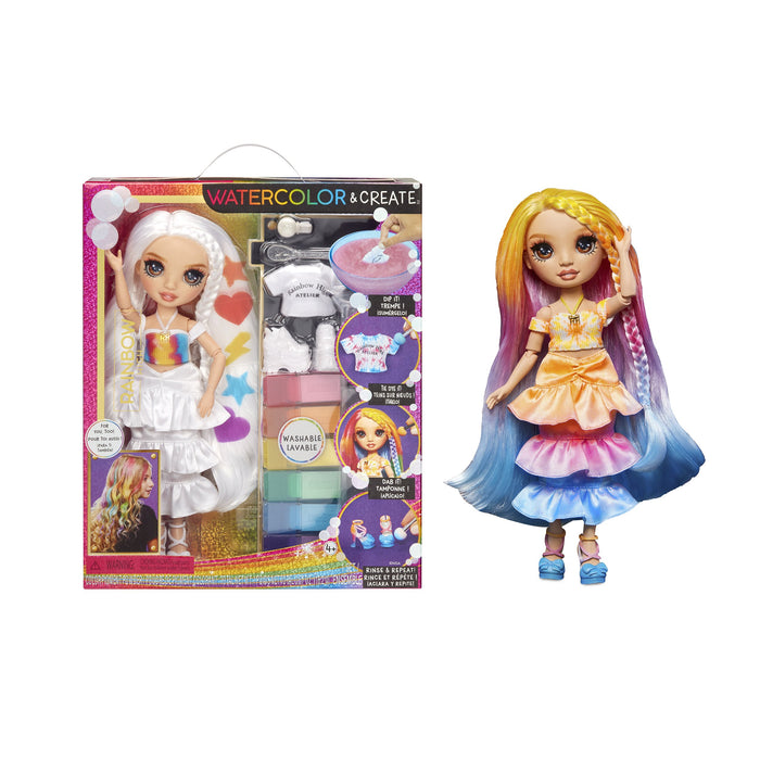 EAN 0035051507598 - Rainbow High Watercolor & Create Fashion Doll Brown Eyes imagen 1