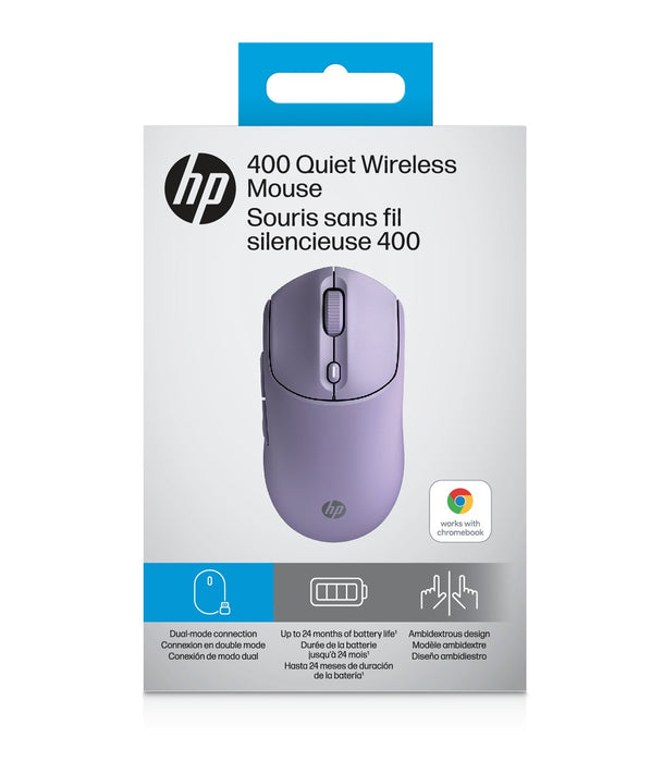 EAN 0198701895404 - HP 400 Quiet Purple Wireless Mouse ratón Hogar Ambidextro RF Wireless + Bluetooth 6000 DPI imagen 12