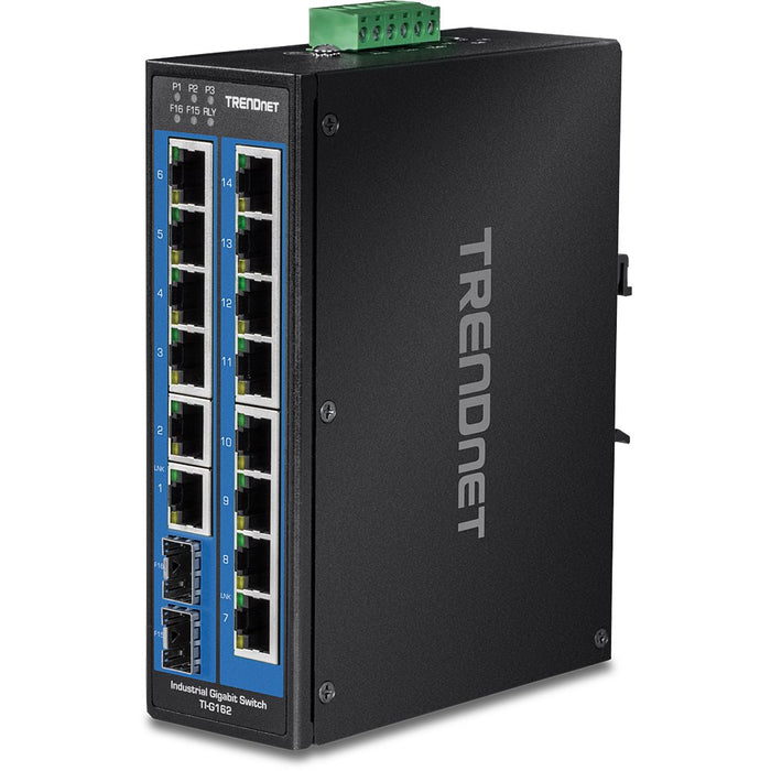 EAN 0710931161854 - Trendnet TI-G162 switch Gigabit Ethernet (10/100/1000) Negro imagen 1
