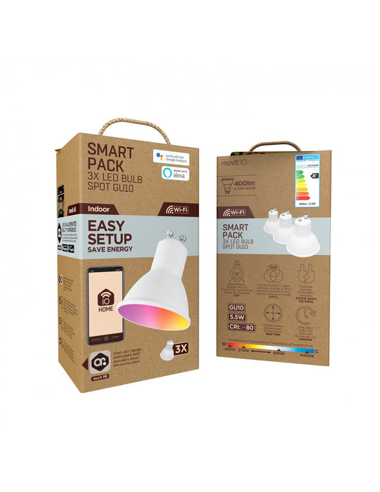 EAN 8426801162624 - Muvit MIOPAK006 iluminación inteligente Bombilla inteligente Wi-Fi 5,5 W imagen 3