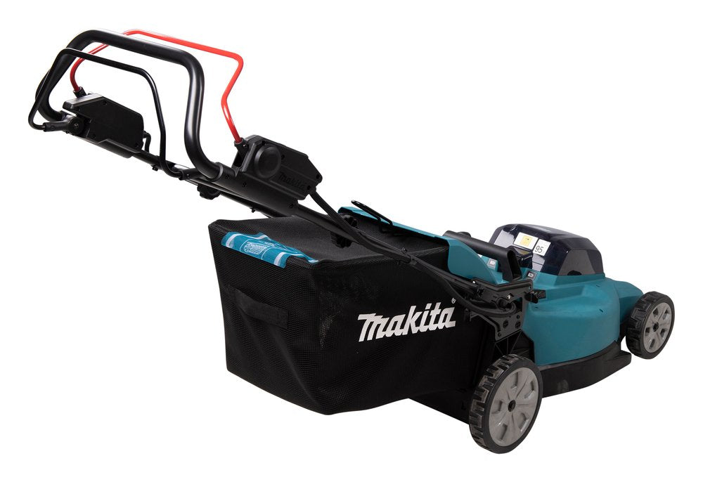 EAN 0088381756686 - Makita DLM481Z cortadora de césped Cortacésped manual Batería Negro, Azul, Metálico imagen 5
