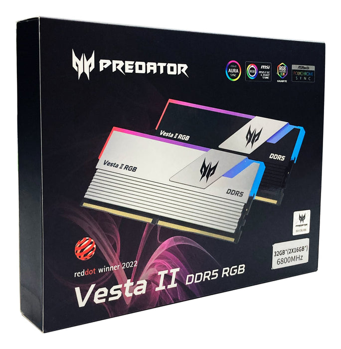 EAN 6955914619593 - Predator VESTA2-64GB-6000-2R8-V4 módulo de memoria 2 x 32 GB DDR5 6000 MT/s imagen 12