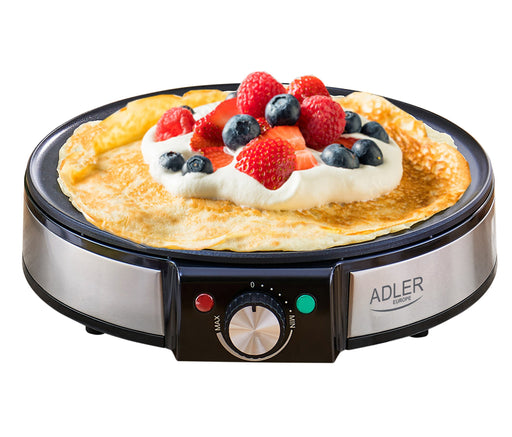 EAN 5903887807043 - Adler AD 3058 crepera 1 crep(s) 1600 W Negro, Acero inoxidable imagen 1