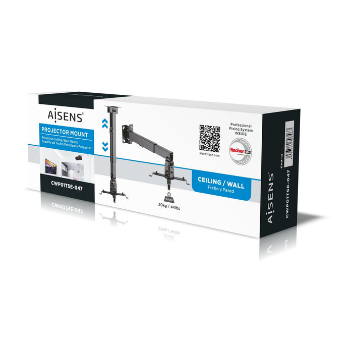 EAN 8436574703467 - AISENS CWP01TSE-047 montaje para projector Pared/techo Negro imagen 9