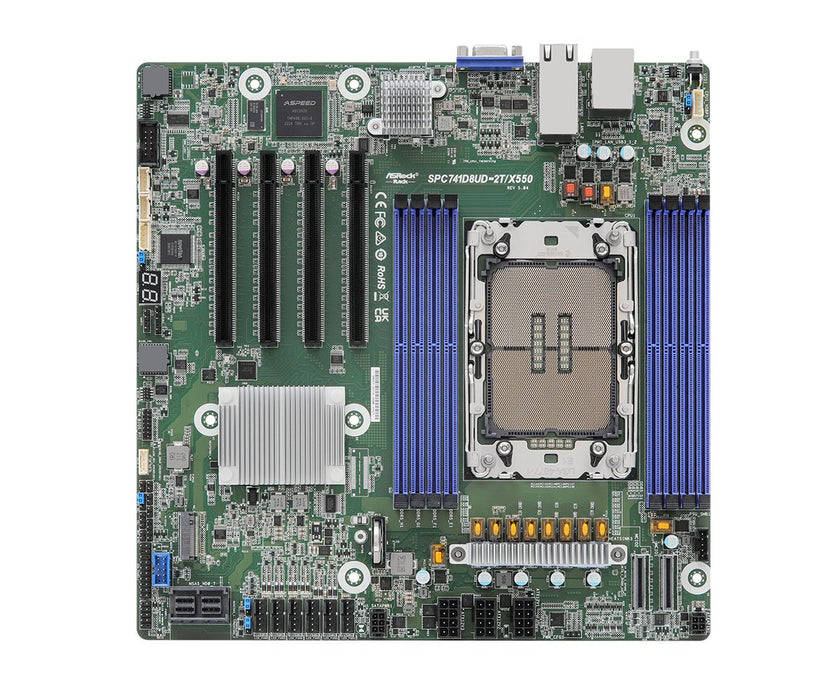 EAN 4711430520810 - Asrock SPC741D8UD-2T/X550 placa base Intel C741 LGA 4677 (Socket E) micro ATX imagen 1