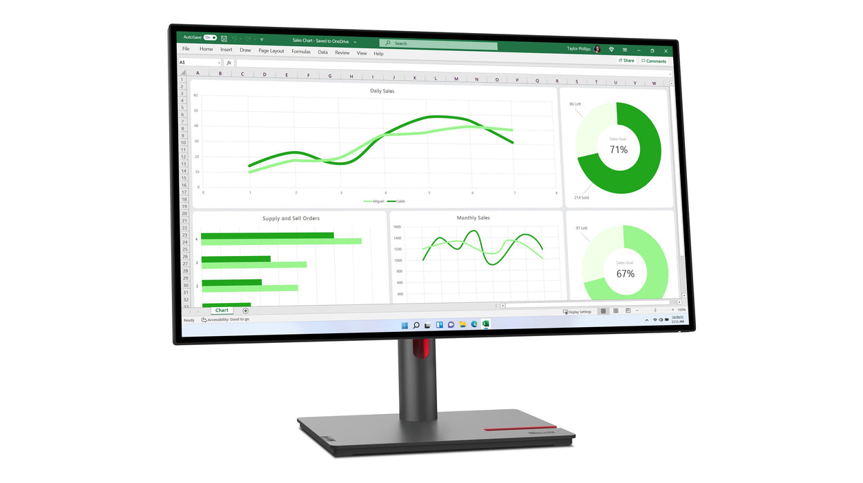EAN 0196379715482 - Lenovo ThinkVision P27q-30 LED display 68,6 cm (27") 2560 x 1440 Pixeles Quad HD Negro imagen 3
