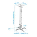 EAN 8433281006690 - TooQ PJ2012T-W montaje para projector Techo Blanco imagen 7