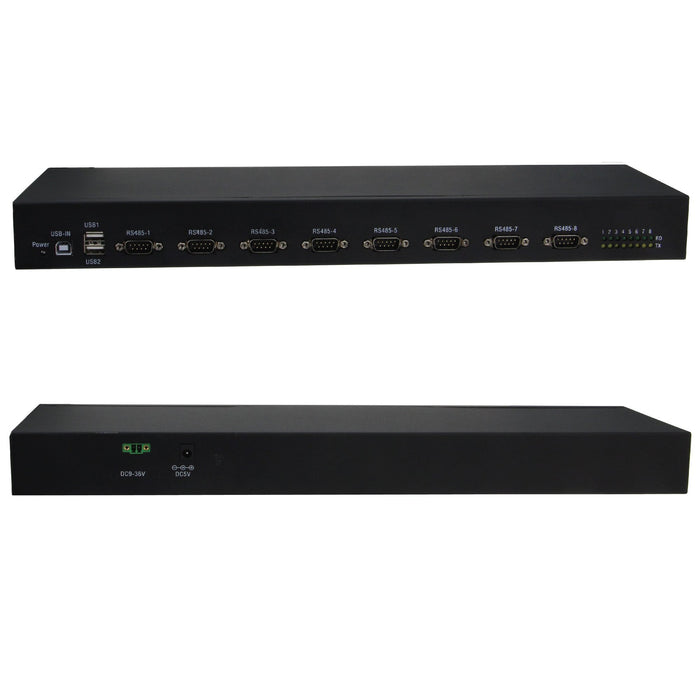 EAN 4040895006301 - RealPower 284515 convertidor, repetidor y aislador en serie USB 2.0 RS-422/485 Negro imagen 2