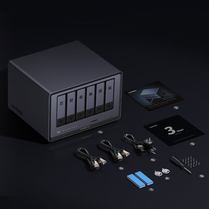 EAN 6941876228997 - Ugreen NASync DXP6800 Pro NAS Compacto Intel® Core™ i5 i5-1235U 8 GB DDR5 0 TB UGOS Pro Negro imagen 10