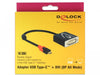 EAN 4043619612130 - DeLOCK 61213 adaptador de cable de vídeo 0,2 m USB Tipo C DVI Negro imagen 1