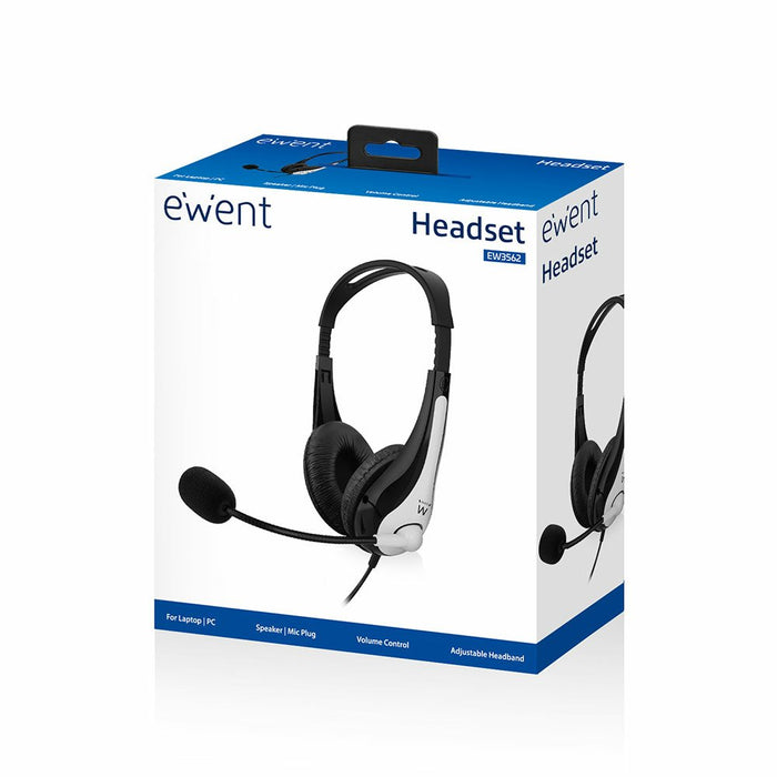 EAN 8054392614224 - Ewent EW3562 auricular y casco Auriculares Alámbrico Diadema Llamadas/Música Negro, Plata imagen 5