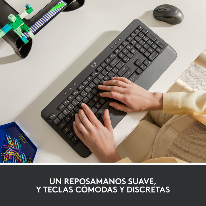 EAN 5099206105546 - Logitech 920-010917 teclado Oficina RF Wireless + Bluetooth QWERTY Español Grafito imagen 8