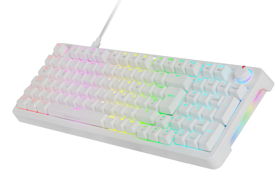 EAN 8435693110439 - Mars Gaming MKPROWBES teclado Juego USB QWERTY Español Blanco imagen 1