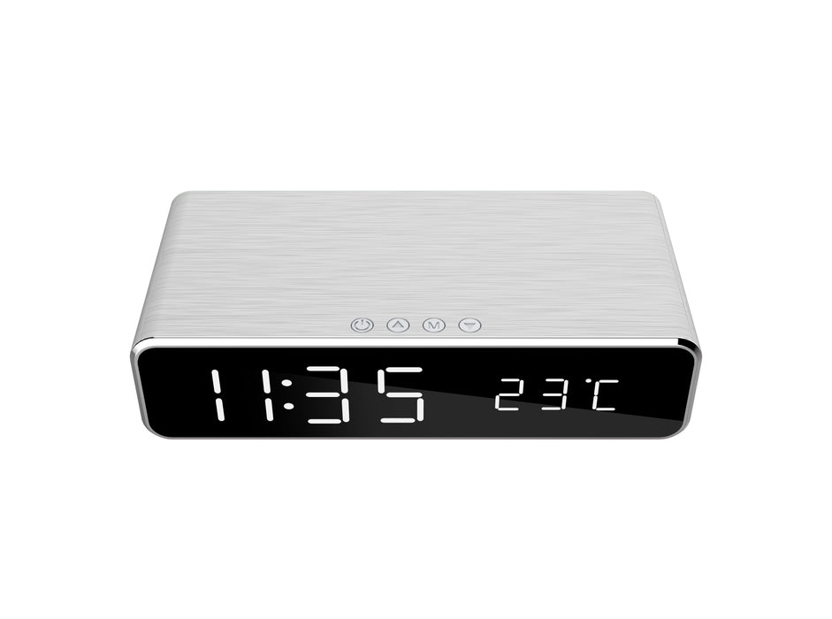 EAN 8716309107853 - Gembird DAC-WPC-01-S despertador Reloj despertador digital Plata imagen 4