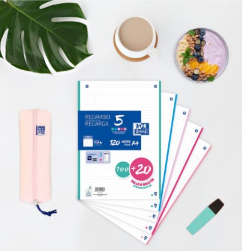 EAN 8412771043261 - Oxford 400159876 papel de cuaderno 210 x 297 mm (A4) 120 hojas imagen 2