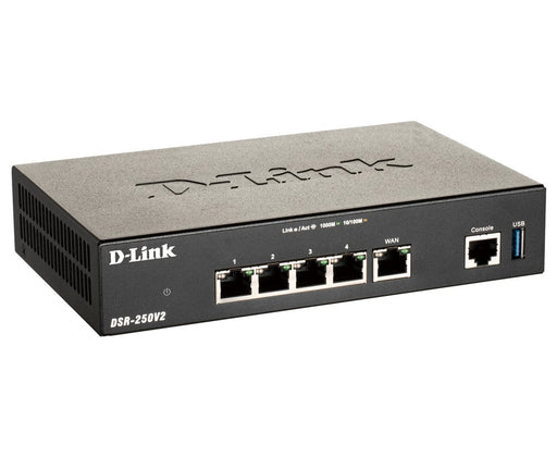 EAN 0790069461828 - D-Link DSR-250V2 router inalámbrico Gigabit Ethernet Negro imagen 2