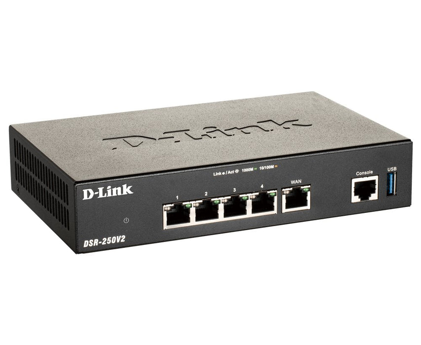 EAN 0790069461828 - D-Link DSR-250V2 router inalámbrico Gigabit Ethernet Negro imagen 2