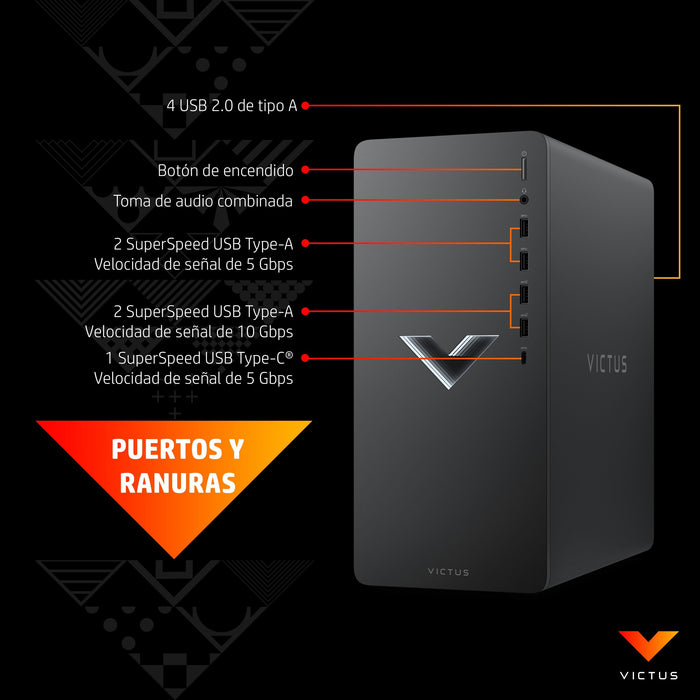 EAN 0196786500466 - Victus by HP 0130ns PC AMD Ryzen™ 5 5600G 16 GB DDR4-SDRAM 512 GB SSD NVIDIA GeForce GTX 1660 SUPER Windo imagen 24