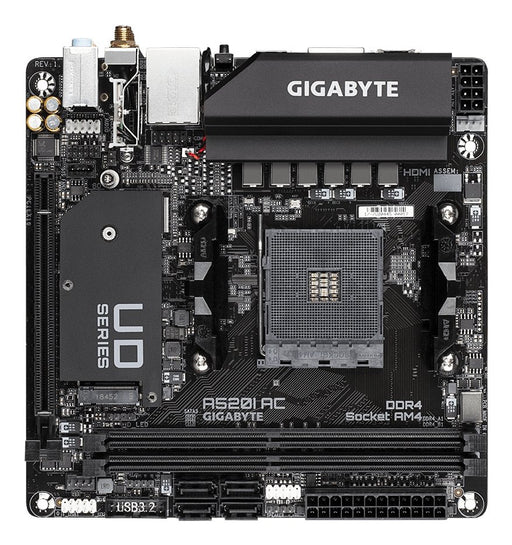 EAN 4719331809867 - GIGABYTE A520I AC placa base AMD A520 Zócalo AM4 mini ITX imagen 2