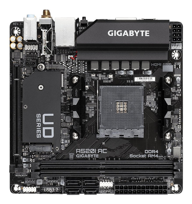 EAN 4719331809867 - GIGABYTE A520I AC placa base AMD A520 Zócalo AM4 mini ITX imagen 2