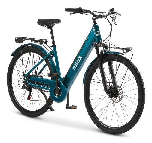 EAN 8050162355281 - Nilox NXEBJ7GR bicicleta eléctrica Verde Aluminio 71,1 cm (28") 27,5 kg Litio imagen 1