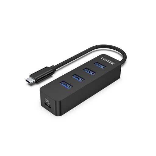 EAN 4894160047663 - UNITEK uHUB Q4 USB 3.2 Gen 1 (3.1 Gen 1) Type-C 5000 Mbit/s Negro imagen 1