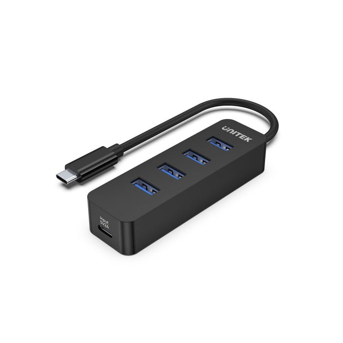 EAN 4894160047663 - UNITEK uHUB Q4 USB 3.2 Gen 1 (3.1 Gen 1) Type-C 5000 Mbit/s Negro imagen 1