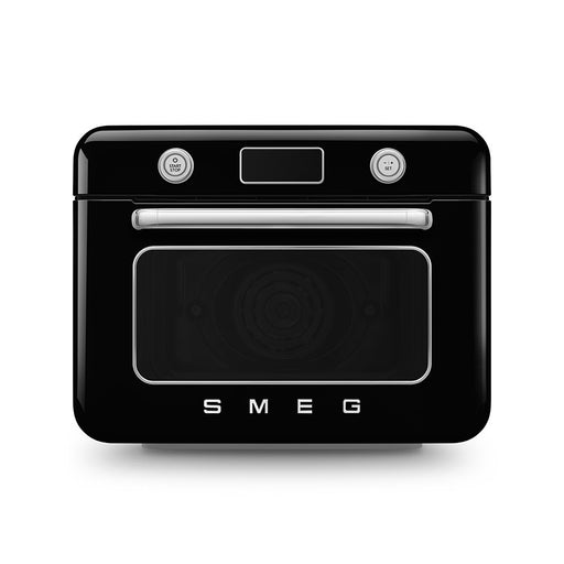 EAN 8017709333850 - Smeg COF01BLEU horno de vapor Pequeño Negro, Acero inoxidable Botones, Giratorio imagen 1