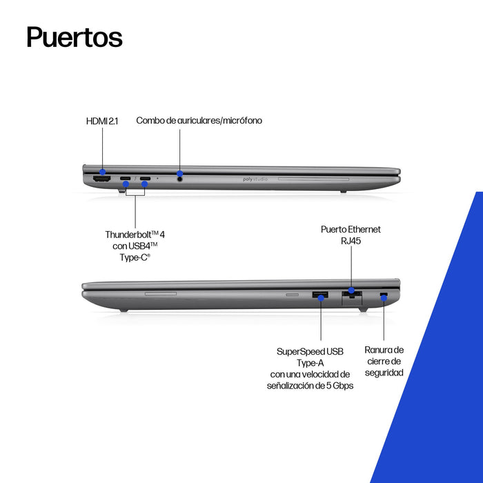 EAN 199251476532 - HP ZBook 8 G1i 14 inch Mobile Workstation PC Wolf Pro Security Edition Intel Core Ultra 7 255H Estación de imagen 5