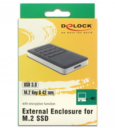 EAN 4043619425945 - DeLOCK 42594 caja para disco duro externo Caja externa para unidad de estado sólido (SSD) Negro, Plata M. imagen 5