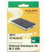 EAN 4043619425945 - DeLOCK 42594 caja para disco duro externo Caja externa para unidad de estado sólido (SSD) Negro, Plata M. imagen 5
