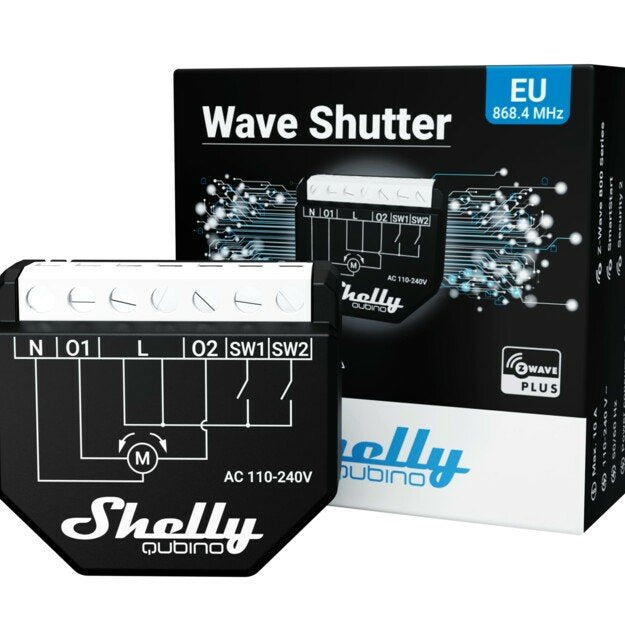 EAN 3800235269008 - Shelly Qubino Wave Shutter alimentación del relé Negro imagen 4
