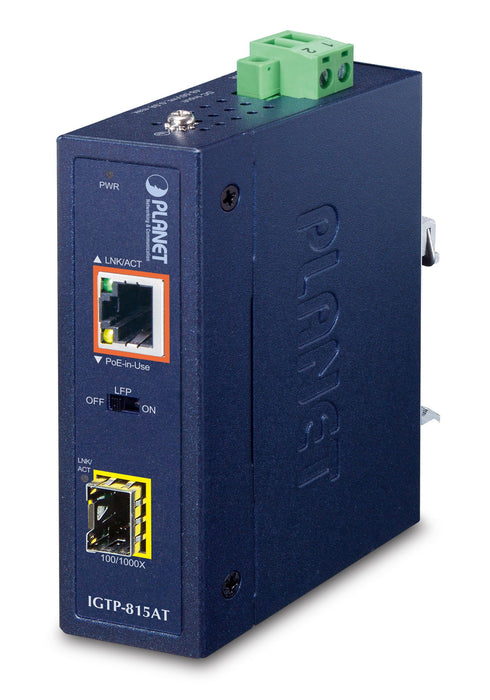 EAN 4711605284288 - PLANET IGTP-815AT convertidor de medio 1000 Mbit/s Azul imagen 1
