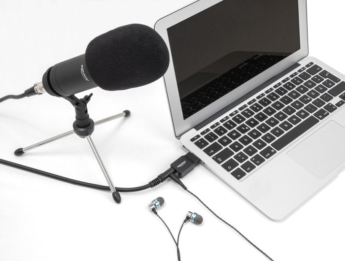 EAN 4043619666348 - DeLOCK 66634 cambiador de género para cable USB 2.0 Type-A 2 x 3.5 mm 3 pin Negro imagen 3