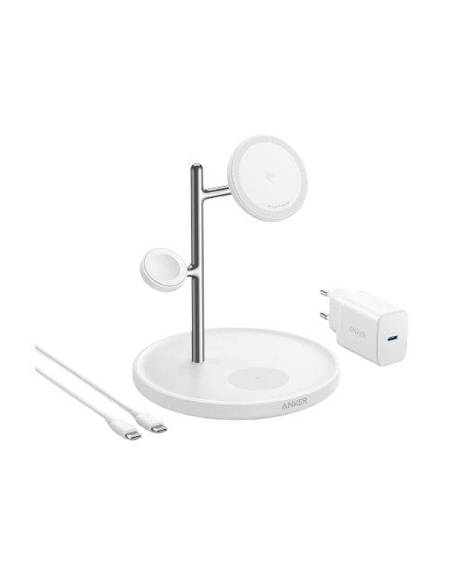 EAN 0194644173319 - Anker MagGo Universal Blanco USB Cargador inalámbrico Carga rápida Interior imagen 1