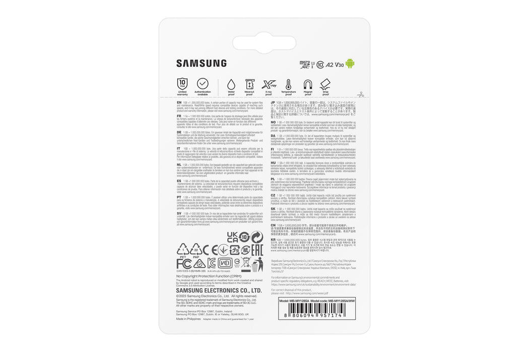 EAN 8806094957174 - Samsung MB-MY128S 128 GB MicroSDXC UHS-I imagen 9