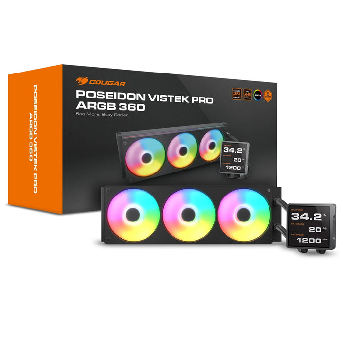 EAN 4710483779695 - COUGAR CGR-PSDVPRGB-B-360 Procesador Sistema de refrigeración líquida todo en uno 12 cm Negro imagen 5