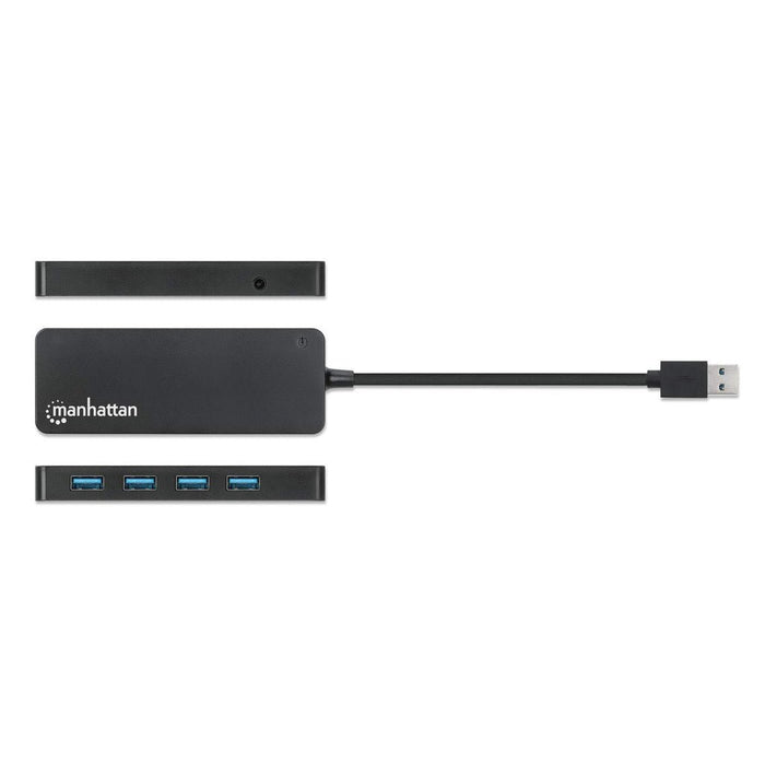 EAN 0766623164900 - Manhattan 164900 hub de interfaz USB 3.2 Gen 1 (3.1 Gen 1) Type-A 5000 Mbit/s Negro imagen 5