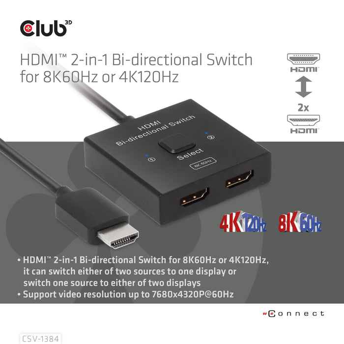 EAN 8719214472832 - CLUB3D CSV-1384 interruptor KVM imagen 6