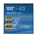 EAN 8435364308479 - iggual PSIMS180 pantalla de proyección 2,54 m (100") 1:1 imagen 1