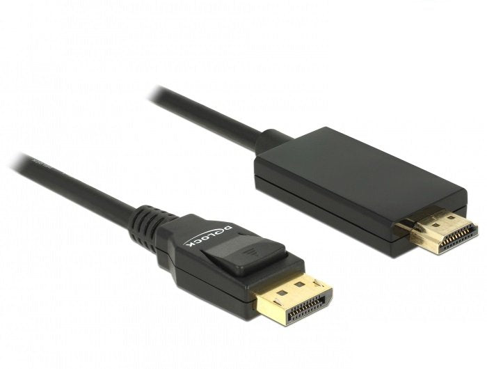 EAN 4043619853175 - DeLOCK 85317 adaptador de cable de vídeo 2 m DisplayPort HDMI Negro imagen 1