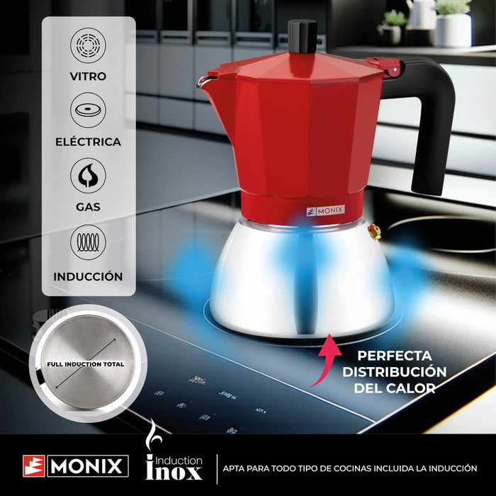 EAN 8435092433849 - Monix M863109 cafetera manual Cafetera italiana 0,47 L Rojo imagen 5